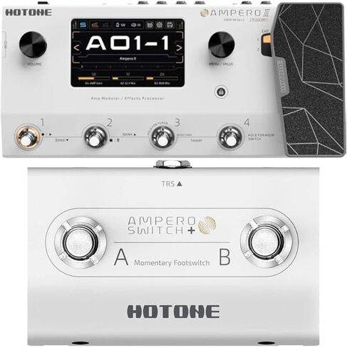 Hotone Ampero II MP-350 Amp Modeler & Effects Processor and Hotone Ampero Switch+ FS-2 Dual Foot Switch bundle in Kuwait