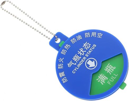 Blue Acrylic Oxygen Cylinder Status Sign Plate 8x8cm for Hospital Use, Easy and Convenient to Attach, Sturdy Cylinder Status Identification Card in Kuwait
