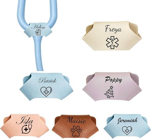 Personalized Stethoscope Name Tag Custom Name Tag Engraved Text Gifts Nurses Week Gift Nurse Doctor Medical Assistant Vet (Stethoscope Name Tag Personalized) in Kuwait