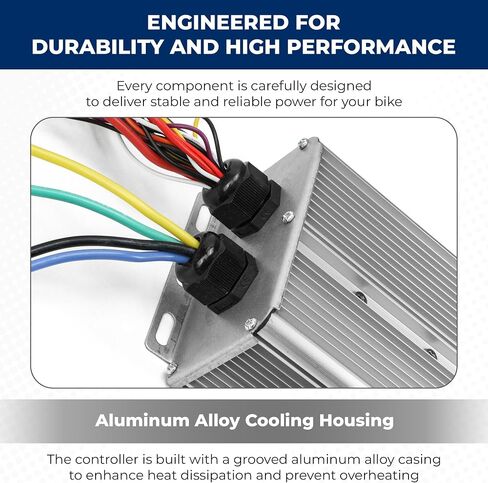 72V 3000W Brushless Motor Controller 48V 60V 72V 84V Intelligent E-Bike Controller Replacement for Electric Bicycle Scooter Maximum Current 80A, Aluminium Alloy Silver in Kuwait