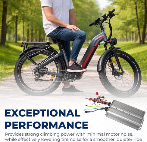 72V 3000W Brushless Motor Controller 48V 60V 72V 84V Intelligent E-Bike Controller Replacement for Electric Bicycle Scooter Maximum Current 80A, Aluminium Alloy Silver in Kuwait