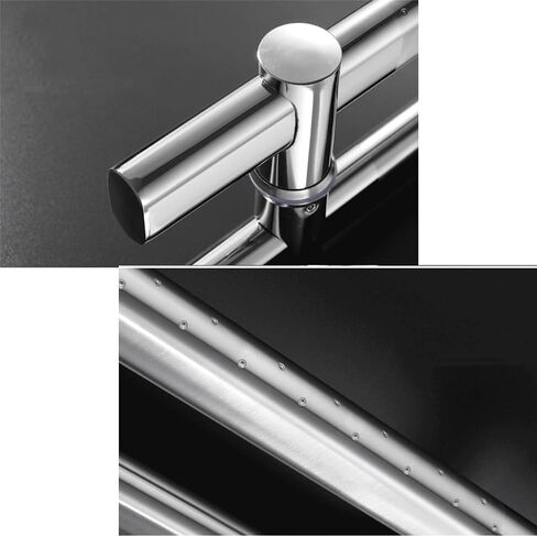 Adjustable Stainless Steel Entrance Door Handles, Modern Push Pull Bar for Shower & Sliding Doors, Double-Sided Doorknob (Size: 60cm) - Durable & Stylish in Kuwait