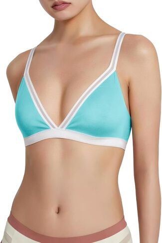 Womens 15.5μm Merino Wool Sports Bra - Strappy Criss Cross Back Wireless Bralette, Ultra-Soft Activewear for Yoga in Kuwait