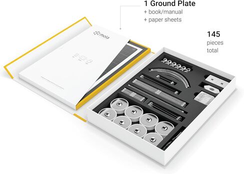 Mola Structural Kit 4 | Magnetic Modular Kit for Engineering and Architecture Education | 145 Pieces + Practical Guide in Kuwait
