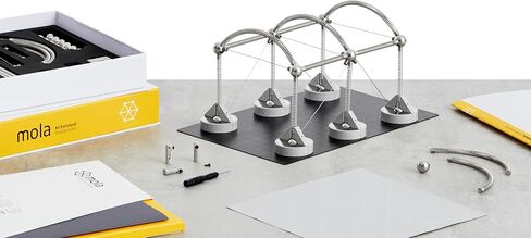 Mola Structural Kit 4 | Magnetic Modular Kit for Engineering and Architecture Education | 145 Pieces + Practical Guide in Kuwait