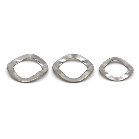 304 Stainless Steel Black Carbon Three Wave Washers Spring Washer M3 M4 M5 M6 M8 M10 M12 M14 M16 M19 M21 M24 M27 M34,10pcs(304 Stainless Steel,M8x13) in Kuwait