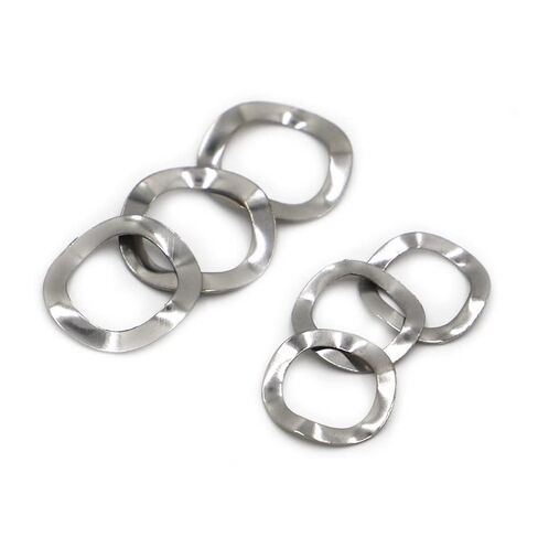 304 Stainless Steel Three Wave Washers Spring Washer M3 M4 M5 M6 M8 M10 M12 M14 M16 M19 M23 M25 M27 M31 M39 M41 M51，10pcs(M39x46x0.5) in Kuwait
