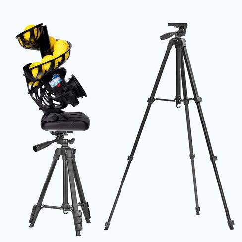 Upgraded Electronic Baseball Pitching Machine for Youth- Adjustable Angles & Speeds, AC/Battery Powered, 8 Practice Balls - Ideal for Batting & Fielding Training in Kuwait