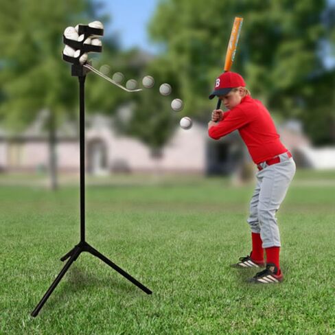 Heater Sports Scorpion Soft Toss - Portable Automatic Toss Machine, Ideal for Kids, Teens, and Adults | Durable, Lightweight, and Accurate Batting Machine Designed to Perfect Batting Skills in Kuwait
