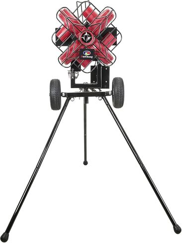 Furlihong 767BH 4-Wheel Baseball Pitching Machine for Professionals – Up to 112 MPH, X-Design, Adjustable Angles for Youth League, High School, College, Travel Teams Training in Saudi Arabia