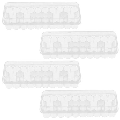 YARNOW 4pcs Peptides Case for Fridge: 24-Slot Insulin & Peptides & Vial Holder for Refrigerator, Space-Saving Transparent Diabetic Care Supplies Storage Box, 3ml in Kuwait