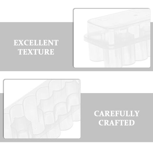 YARNOW 4pcs Peptides Case for Fridge: 24-Slot Insulin & Peptides & Vial Holder for Refrigerator, Space-Saving Transparent Diabetic Care Supplies Storage Box, 3ml in Kuwait