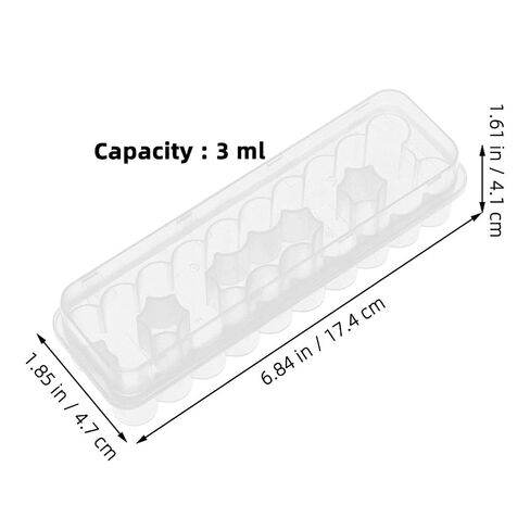 YARNOW 4pcs Peptides Case for Fridge: 24-Slot Insulin & Peptides & Vial Holder for Refrigerator, Space-Saving Transparent Diabetic Care Supplies Storage Box, 3ml in Kuwait
