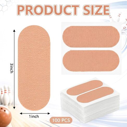 100 Pcs Bowling Thumb Finger Tape - Ball Hole Thumb Protection Bulk Bowling Tape Accessories for Men Women in Kuwait