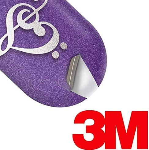 Skinit Decal Audio Skin Compatible with Samsung Galaxy Buds+ - Officially Licensed Originally Designed Purple Glitter Musical Heart Design in Kuwait