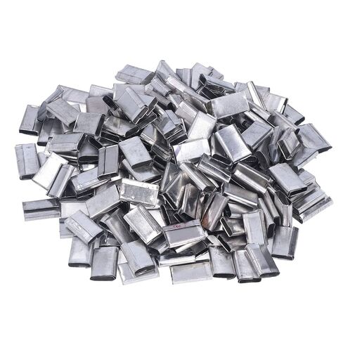 Packing Seals Buckle Up Robust Iron Sheet Metal Clamps 1 Kg, for 12-16 Mm PP Belt, Persistent Use in Kuwait