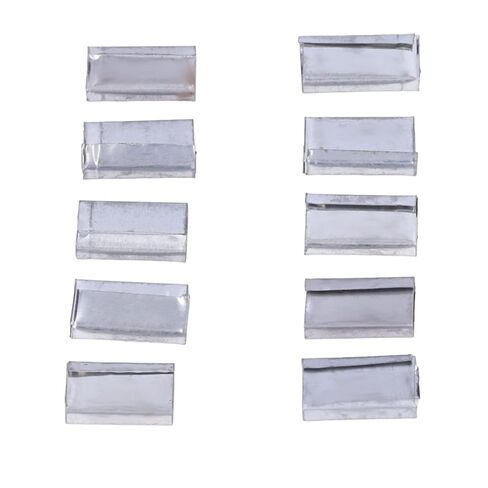 Packing Seals Buckle Up Robust Iron Sheet Metal Clamps 1 Kg, for 12-16 Mm PP Belt, Persistent Use in Kuwait