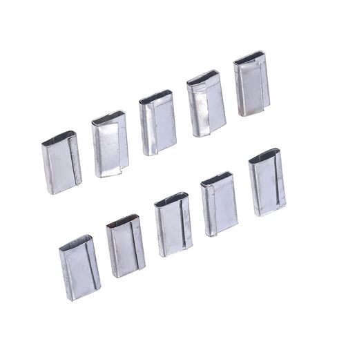 Packing Seals Buckle Up Robust Iron Sheet Metal Clamps 1 Kg, for 12-16 Mm PP Belt, Persistent Use in Kuwait