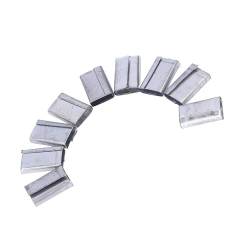 Packing Seals Buckle Up Robust Iron Sheet Metal Clamps 1 Kg, for 12-16 Mm PP Belt, Persistent Use in Kuwait