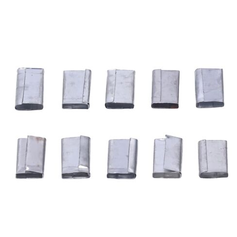 ciciglow 260pcs Packaging Strapping Seals Sturdy Iron Sheet Buckles for 12-16mm PP Belt, Suitable for All Combination Tools in Kuwait