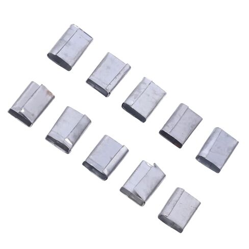 ciciglow 260pcs Packaging Strapping Seals Sturdy Iron Sheet Buckles for 12-16mm PP Belt, Suitable for All Combination Tools in Kuwait