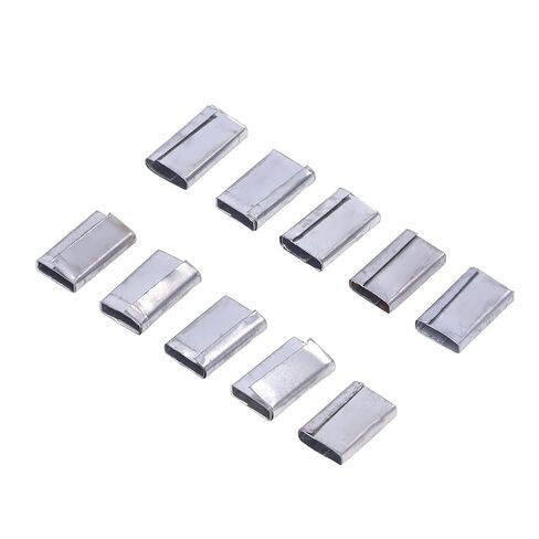 ciciglow 260pcs Packaging Strapping Seals Sturdy Iron Sheet Buckles for 12-16mm PP Belt, Suitable for All Combination Tools in Kuwait