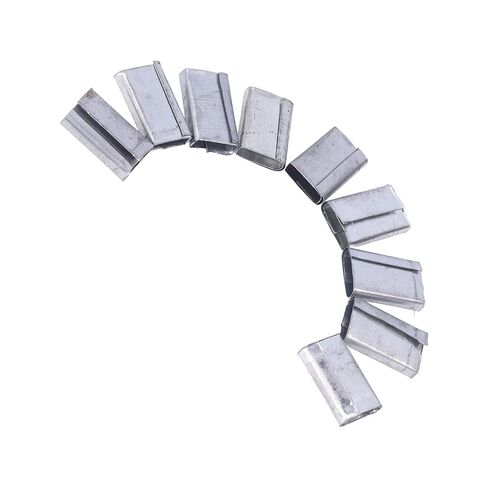 ciciglow 260pcs Packaging Strapping Seals Sturdy Iron Sheet Buckles for 12-16mm PP Belt, Suitable for All Combination Tools in Kuwait