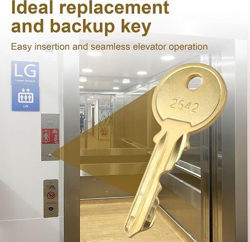 2642 NYC Fire Service Replacement Keys for Elevator Operations Systems Locks (2 Pack) in Kuwait