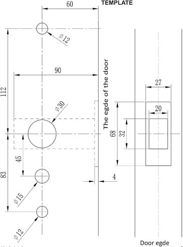 قفل باب ميكانيكي MUTEX MX230GD - مدخل لوحة مفاتيح مزدوج الجانب مكون من 4 أرقام وتجاوز مفتاح ميكانيكي، مقاوم للماء والحرارة/الحريق، ميكانيكي 100%، جيد للداخل والخارج (إصدار جديد 2026) in Kuwait