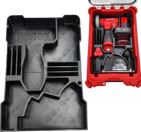 Organizer Insert Compatible with Milwaukee M12 FUEL 3" Compact Cut Off Tool for Packout Compact Organizer in Kuwait