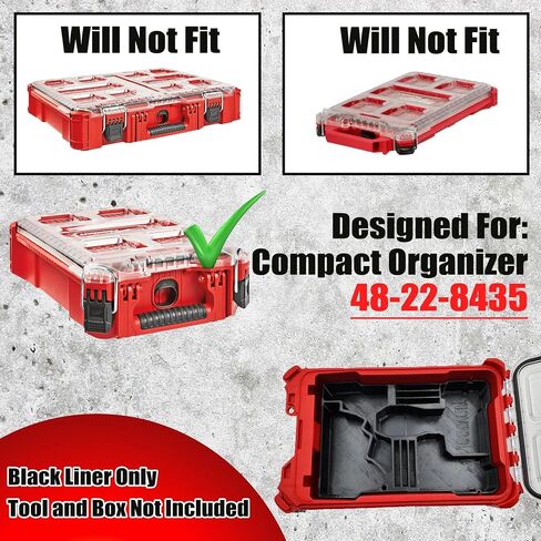 Organizer Insert Compatible with Milwaukee M12 FUEL 3" Compact Cut Off Tool for Packout Compact Organizer in Kuwait