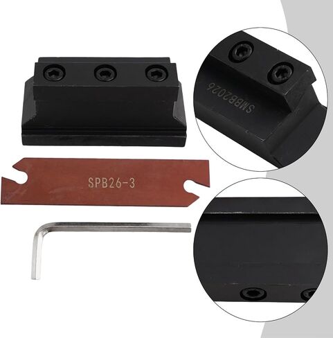 SPB326 Grooving Parting Off Blade 3Mm Width For SP300 Lathe High Hardness Metalworking Equipment With SMBB2026 Random Color in Kuwait