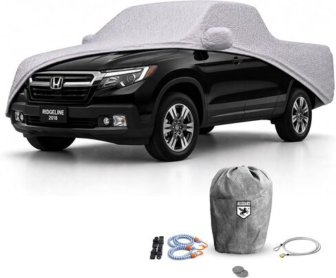 أغطية السيارة غطاء الشاحنة الأقصى المقاومة للتجارة وضمان متوافق مع Honda 2017-2024 Ridgeline Crew Cab ، 5.2'-في الهواء الطلق ، يمنع السرقة مع قفل الكابل in Kuwait