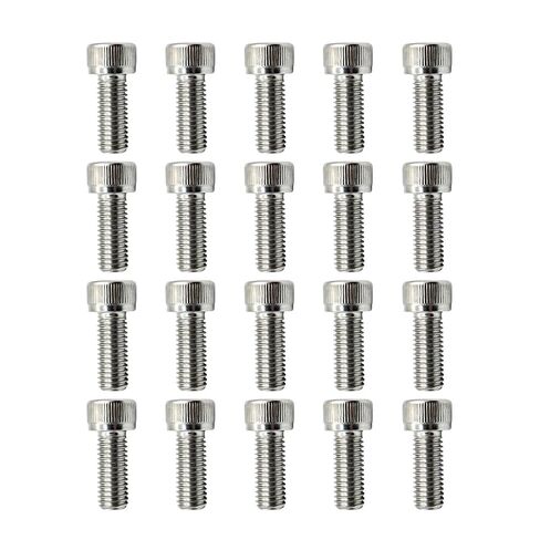 20 PCS M10-1.5 x 25mm Socket Head Cap Screws, 304 Stainless Steel (A2-70), Hexagonal Socket Head, Fully Threaded, Multi-Scene Application (20) in Kuwait