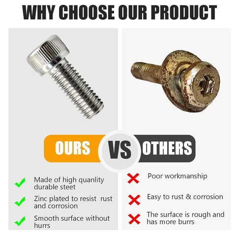 20 PCS M10-1.5 x 25mm Socket Head Cap Screws, 304 Stainless Steel (A2-70), Hexagonal Socket Head, Fully Threaded, Multi-Scene Application (20) in Kuwait