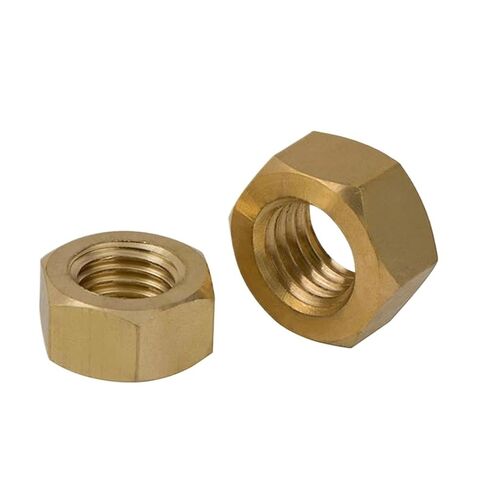 Solid Brass Hexagon Nuts for M 2.5 M3 M4 M5 M6 M8 M10 M12 M14 M16 M18 M20 M22 M24 Bolts Metric Thread(M12 x5pcs) in Kuwait