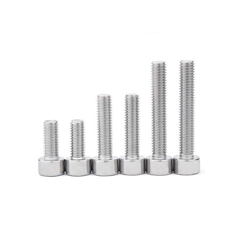 10/50Pcs M1.6 M2 M2.5 M3 M3.5 M4 M5 M6 GB70.1 304 Stainless Steel Hexagon Hex Socket Smooth Cap Head Screw Bolt L=3~10mm(5mm,50pcs M1.6)(10mm,10pcs M4) in Saudi Arabia