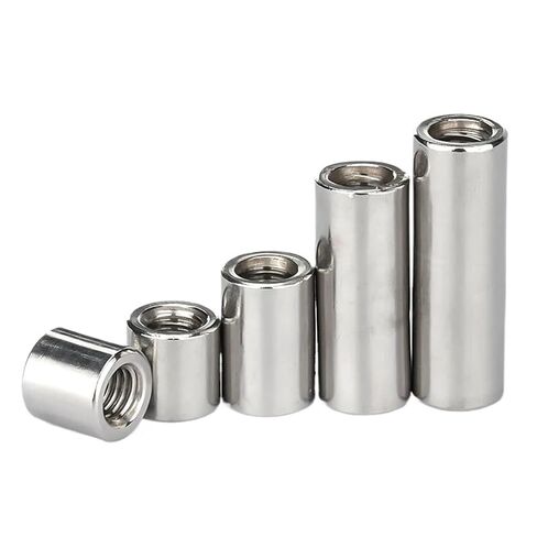 M3 M4 M5 M6 M8 M10 ~ M16 304 الفولاذ المقاوم للصدأ تمديد رشاقته عمود دائري مشترك اقتران الجوز أسطواني ربط المسمار (OD14xM10x25 5 قطعة) in Kuwait