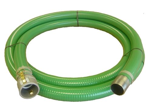 PVC Suction Hose Assembly, Green, 2" Female Cam and Groove X Male NPT, 65 psi Max Pressure, 20' Length, 2" ID (1240-2000-20-CN) in Kuwait