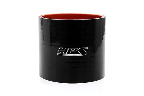 HPS 2-3/8" ID, 3" Length, Silicone Coupler Hose, High Temp 4-Ply Reinforced, 100 Psi Max. Pressure, 350F Max. Temperature, SC-8524-BLK, Silicone, Black in Kuwait