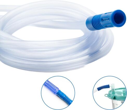Flexible Suction Connection Tube 4 Pack – 6.5 Feet Clear Replacement Hose, Universal 8–10 mm Connector in Saudi Arabia