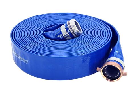 1147-2000-25 PVC Discharge Hose Assembly, Blue, 2" Male X Female NPSM, 65 psi Max Pressure, 25' Length, 2" ID in Kuwait