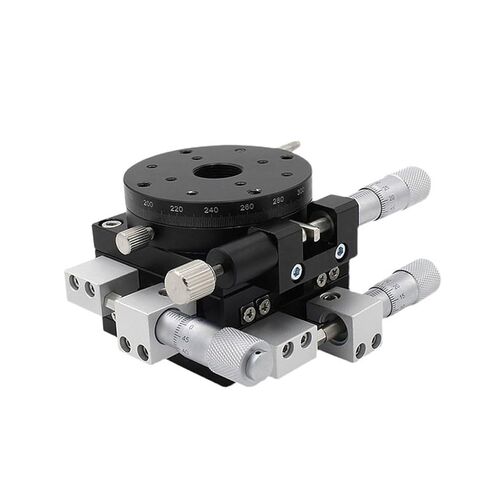 XYR Axis Displacement Rotating Slide Table Three-axis Movement Manual Worktable Flat LS40/60 1Pcs(LSP60-RM(高精度)) in Kuwait