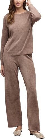 Barefoot Dreams Women's Cozychic Ultra Lite® Jersey Roll Pullover & Wide Leg Pants in Kuwait