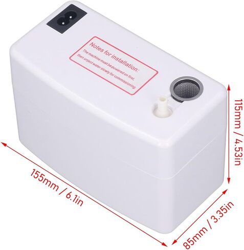 Zunate Condensate Pump 24Lh for Air Conditioner and Ice Maker, Automatic Drain Pump with 200mL Water Storage Box, High Level Safety Switch and Low Noise System in Kuwait