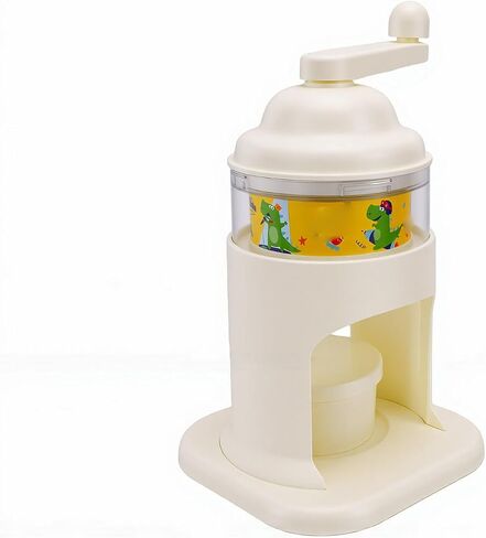 Fdit Manual Ice Shaver, Portable Hand Crank Snow Cone Machine with Ice Tray, Stainless Steel Cutter Crusher for Homemade Slushies Cold Drinks Indoor Outdoor Camping Use in Kuwait