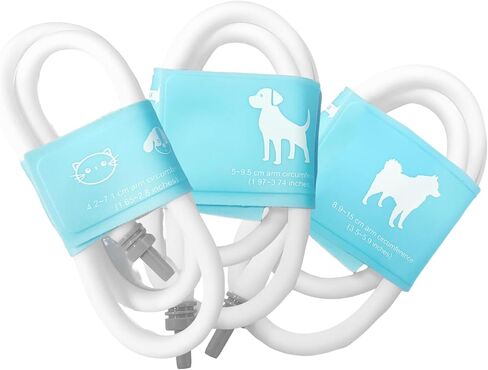 FDK Animal Blood Pressure Monitor Cuff, A Set of 3 Sizes for Veterinary Blood Pressure Cuff, 3 Pack (Small, Medium, Large) in Kuwait