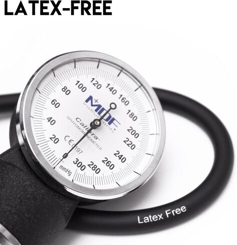 MDF Instruments, Calibra Aneroid Premium Professional Sphygmomanometer + MDF® Latex-Free Large Adult Replacement Blood Pressure Monitor Cuff - Double Tube in Kuwait