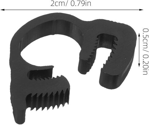 jojofuny 20pcs Plastic Pipe Clamps Adjustable Hose Clamps 9.1-10.2mm Double Locking Snap Clasp for Plumbing Pipes Secure Tube Attachment Clips for Home and Industrial Use in Kuwait