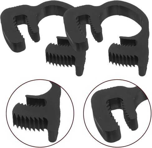 Gadpiparty 20pcs Plastic Tube Clamps 9.1-10.2mm Industrial Hose Clamps Plumbing Pipe Fitting Quick Release Grip Kit for Automotive and Industrial Use in Kuwait